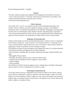 a sample policy document