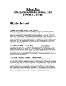 School Ties (Stories from Middle & High School & College) - E