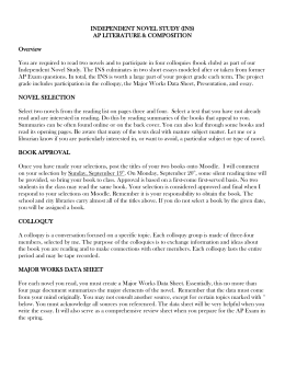 independent study novel unit major works data sheet catch 22