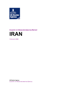 Country of origin information report Iran August 2008