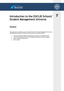 About the EUCLID Schools' Student Management Universe