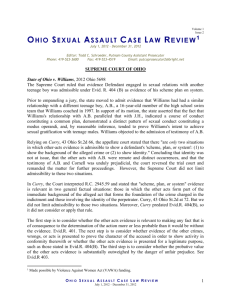 ohio sexual assault case law review