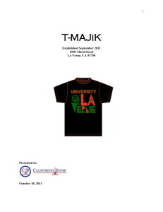 Furthermore, T-MAJiK plans to donate its profits to two local non