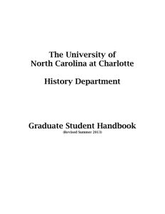 Topic for grad student handbook