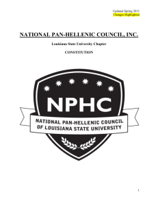 NATIONAL PAN-HELLENIC COUNCIL, INC