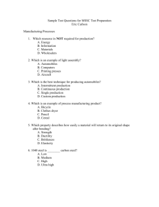 MSSC Test Prepartion Sample Questions