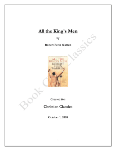 the King's Men Kit - Book Club Classics!