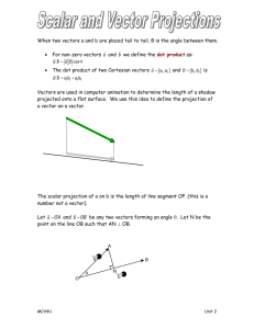 scalar projections notes-teacher notes