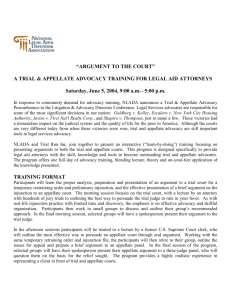 2004 Civil Appellate Skills Training Draft Brochure