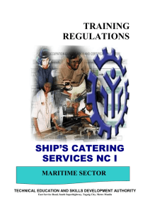 ship's catering services nc i