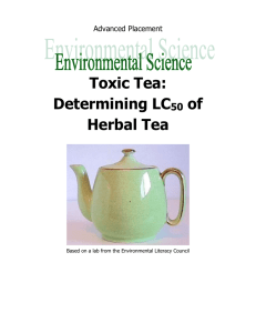 LC50 Herbal Tea Lab