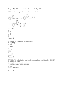 ch07 Worksheet Part 1-Substitution reactions Answer Key