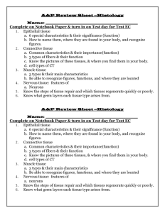 Test_Review_Sheet HISTOLOGY