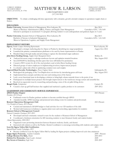 Resume - Krannert - Purdue University