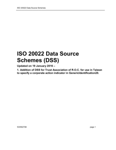 (DSS) List - ISO 20022