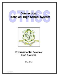 Environmental Science - Connecticut Regional Vocational