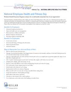 National Employee Health and Fitness Day