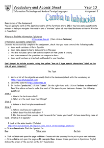 Vocabulary and Access Sheet Year 10