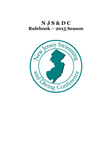 2015 Rulebook - New Jersey Swimming and Diving Conference