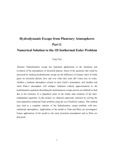 Hydrodynamic Escape in Planetary Atmosphere