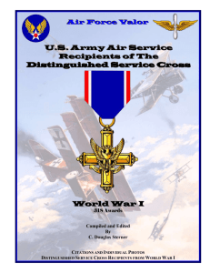 US Army Air Service DSC Recipients - WWI