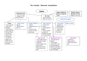 The Crucible- Character Constellation