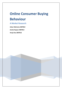 Online Consumer Buying Behaviour