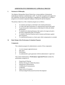 Appraisal Process - Madison Metropolitan School District