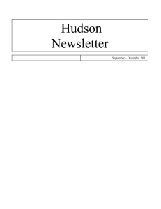 2011 – 4th quarter newsletter - Town of Hudson, Maine