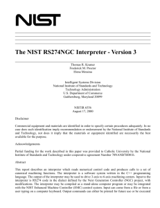 3 Input: the RS274/NGC Language