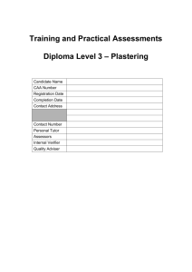 Level 3 Synoptic Practical Assessments 2010