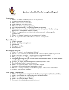 Proposal evaluation form