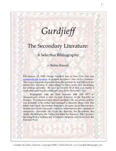 George Gurdjieff - Gurdjieff
