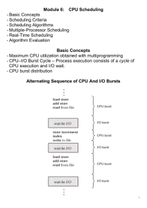 Module 6: CPU Scheduling