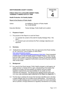 public health & localism cabinet panel