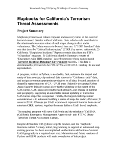 Mapbooks for California's Terrorism Threat Assessments