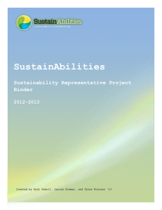 SustainAbilities Representative Binder
