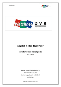Installing Watchnet DVR Program