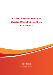 2014 Market Research Report on Global and China Dedicated Boric