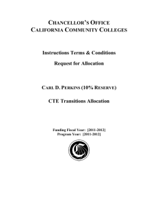 Chancellor's Office California Community Colleges Instructions