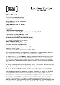PRESS RELEASE FOR IMMEDIATE RELEASE NATIONAL