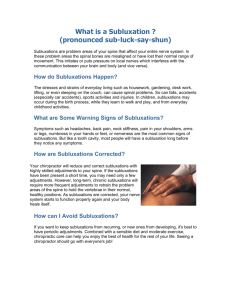 What is a Subluxation - Robina Town Chiropractic