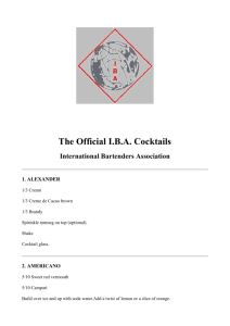 The Official IBA Cocktails