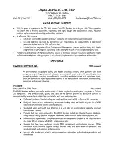 Lloyd Andrew CSP CIH - Resume