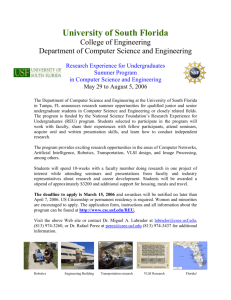 University of South Florida - Computer Science and Engineering