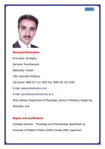 Personal Information First name: Ali Asghar Surname