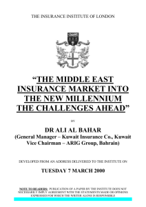 dr ali al bahar - The Chartered Insurance Institute