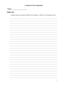 A Separate Peace Question Booklet