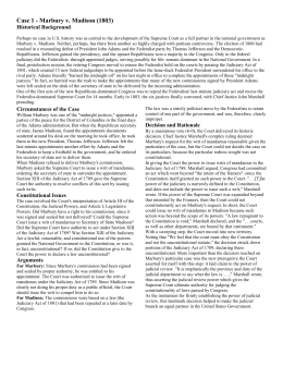 case brief summary marbury v madison case brief summary marbury v madison