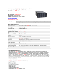 Overland Storage REO 9100 VTL - Hard drive array - 3 TB